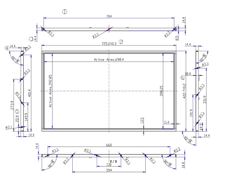LD750EQD-FLM1 Sunlight Readable Outdoor Lcd Panel