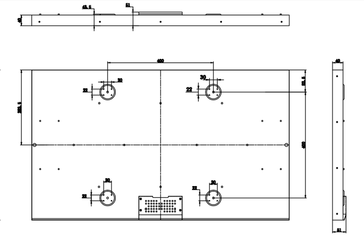 High brightness 43 Inch Outdoor LCD Screen