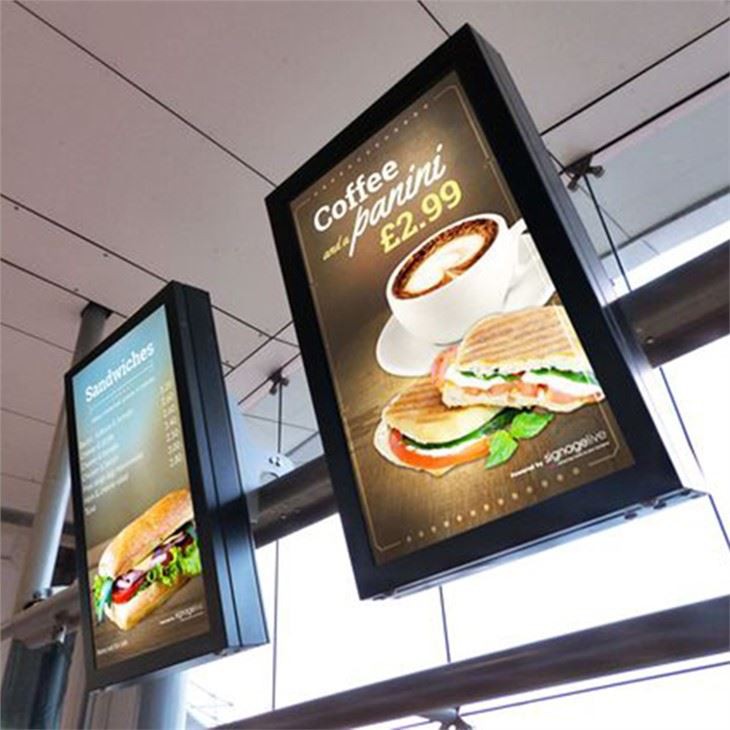 Coffee shop digital menu board